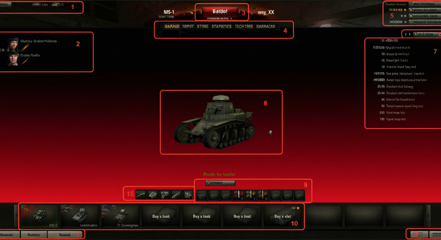 Numbered garage slots image