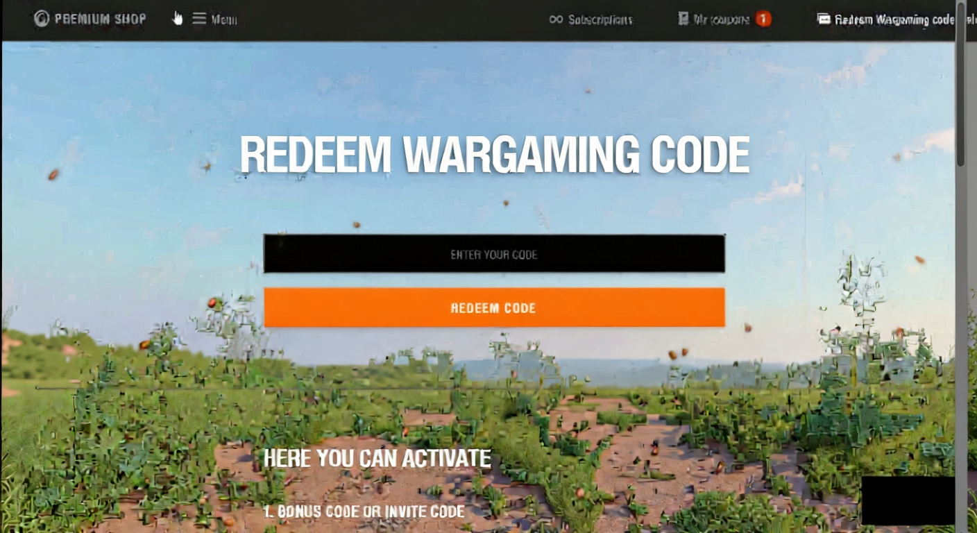 Redeem Wargaming Code