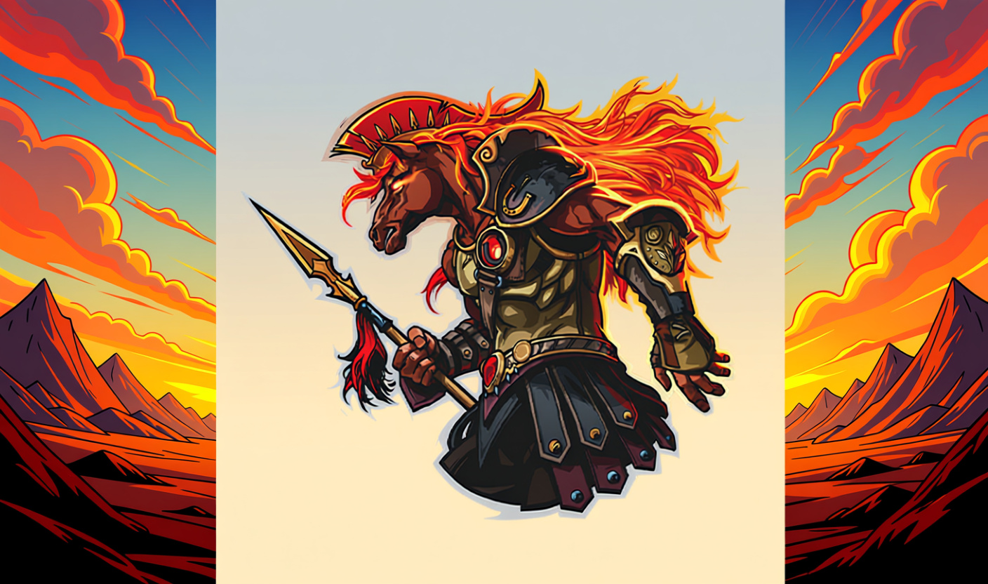 Warrior Horse decal